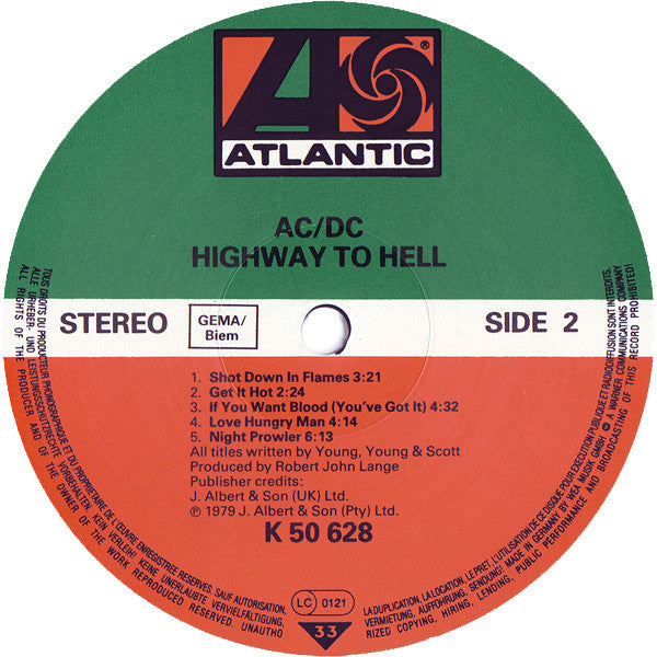 AC/DC : Highway To Hell (LP, Album, RE)