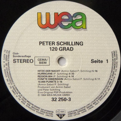 Peter Schilling : 120 Grad (LP, Album, Club)