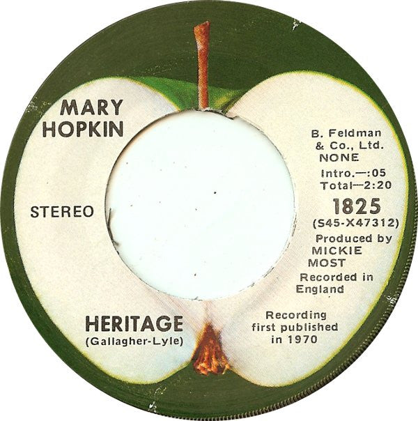 Mary Hopkin : Think About Your Children (7", Single, Los)