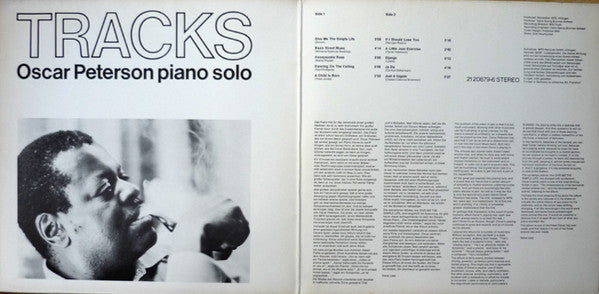 Oscar Peterson : Tracks - Oscar Peterson Piano Solo (LP, Album, RP)