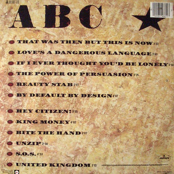 ABC : Beauty Stab (LP, Album)
