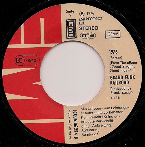 Grand Funk Railroad : Can You Do It (7", Single)