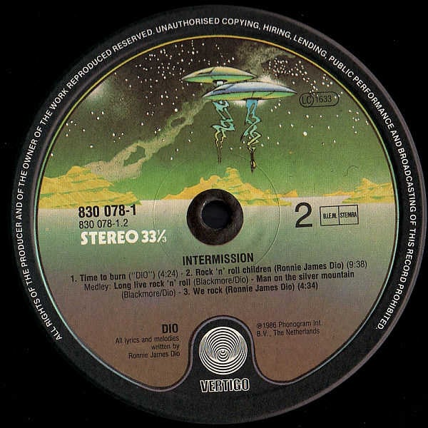 Dio (2) : Intermission (12", MiniAlbum)