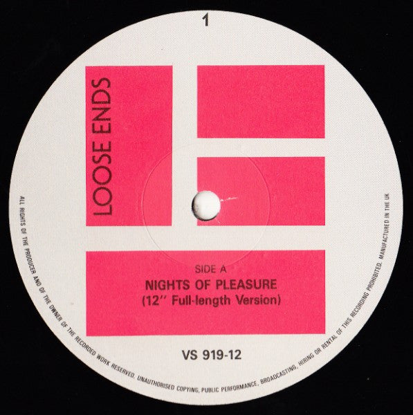 Loose Ends : Nights Of Pleasure (12")