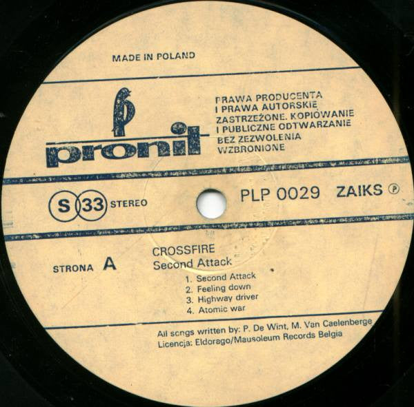 Crossfire (6) : Second Attack (LP, Album)