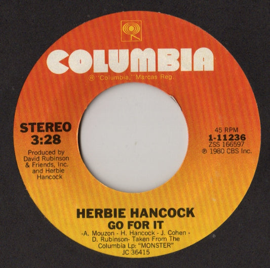 Herbie Hancock : Go For It / Stars In Your Eyes (7", Single)