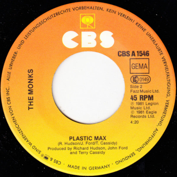 The Monks (4) : I Can Do Anything You Like (7", Single)