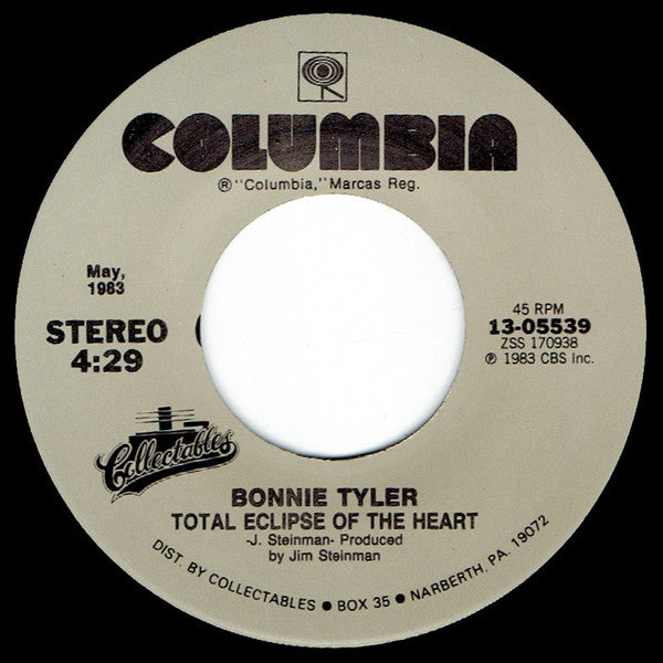 Bonnie Tyler : Total Eclipse Of The Heart / Holding Out For A Hero (7", Single, RE, Car)