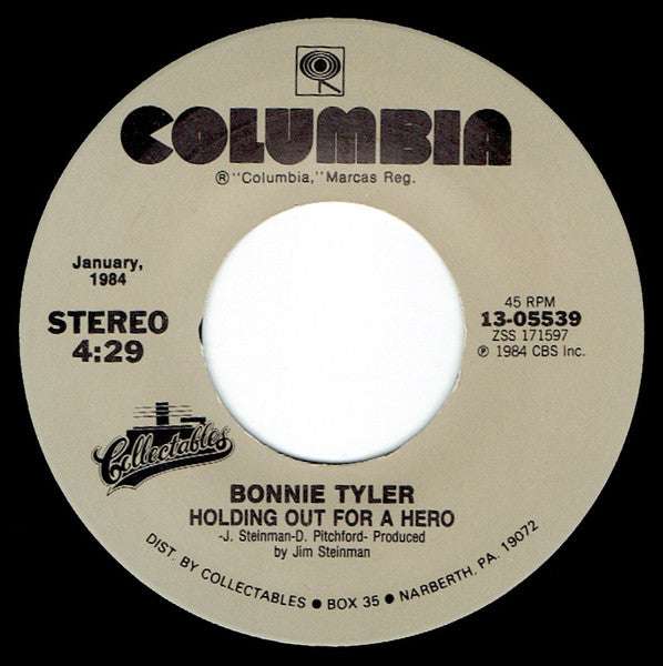 Bonnie Tyler : Total Eclipse Of The Heart / Holding Out For A Hero (7", Single, RE, Car)