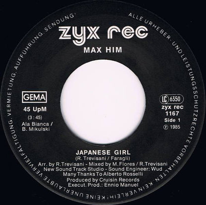 Max-Him : Japanese Girl (7", Single)