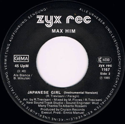 Max-Him : Japanese Girl (7", Single)