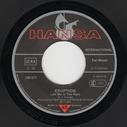 Eruption (4) : One Way Ticket (7", Single)