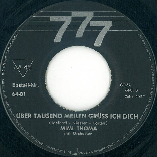 Mimi Thoma : Bleib So Wie Du Bist Jonny (7", Single, Mono)