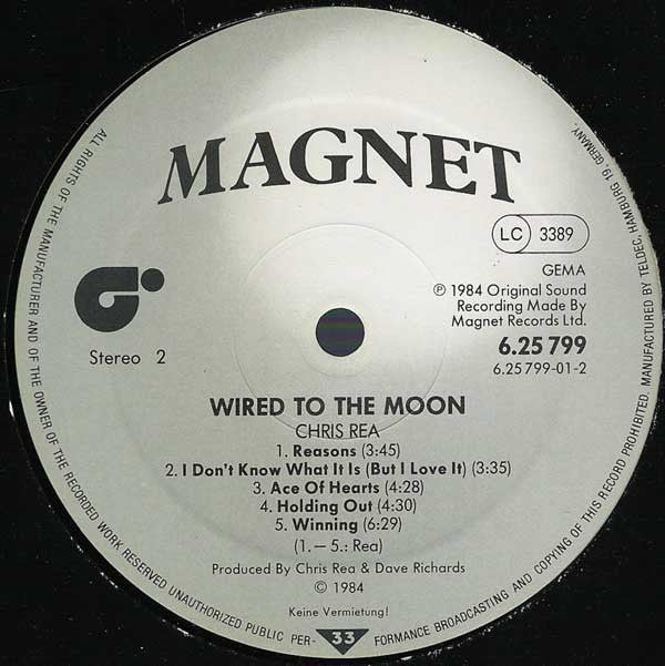Chris Rea : Wired To The Moon (LP, Album)