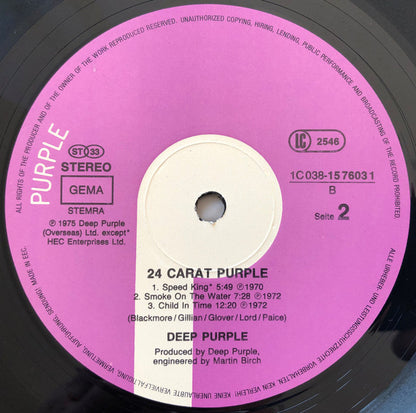 Deep Purple : 24 Carat Purple (LP, Comp, RE)