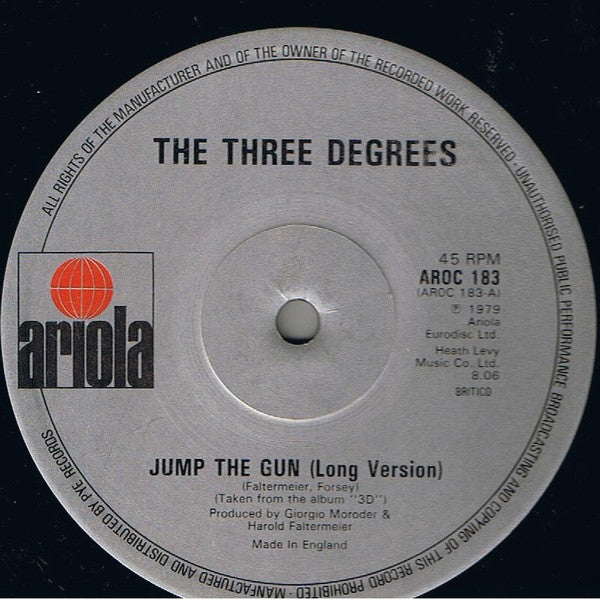 The Three Degrees : Jump The Gun (12")