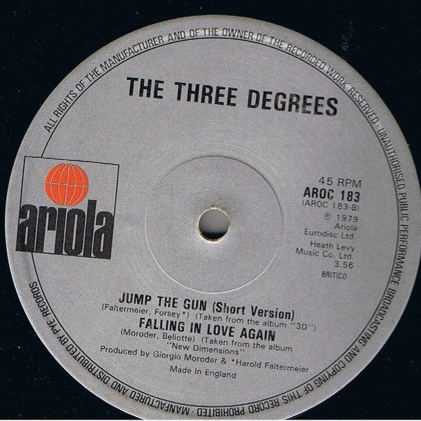 The Three Degrees : Jump The Gun (12")