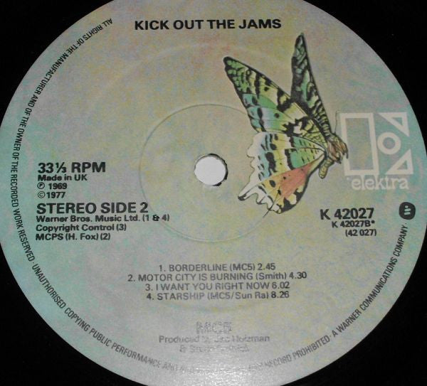 MC5 : Kick Out The Jams (LP, Album, M/Print, RE)