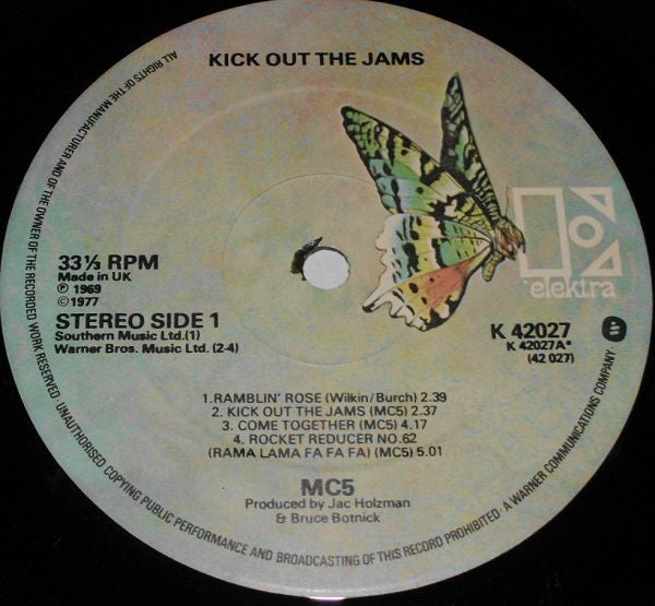 MC5 : Kick Out The Jams (LP, Album, M/Print, RE)