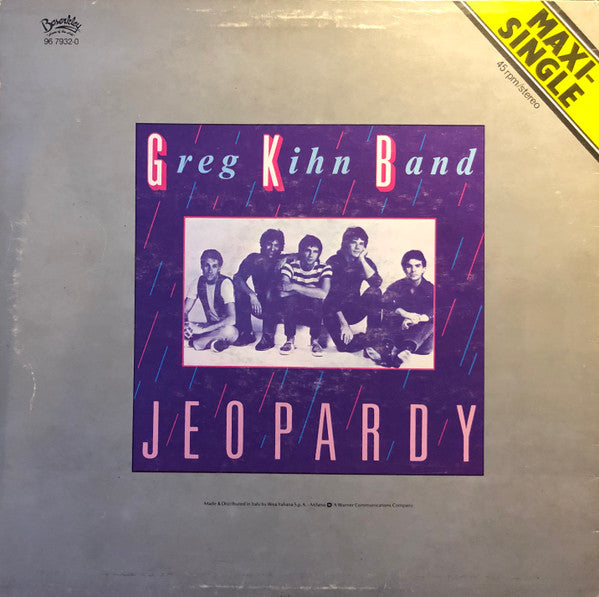 Greg Kihn Band : Jeopardy (12", Maxi)