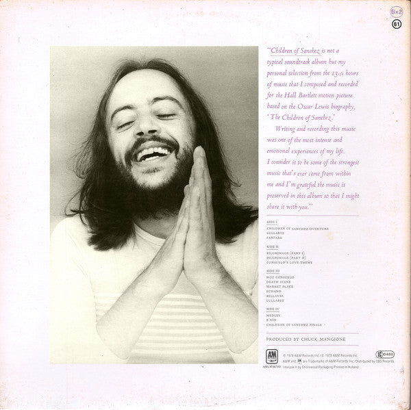 Chuck Mangione : Children Of Sanchez (2xLP, Album)