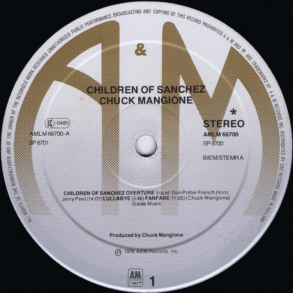 Chuck Mangione : Children Of Sanchez (2xLP, Album)