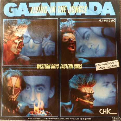 Gaznevada : Living In The Jungle (7", Single)