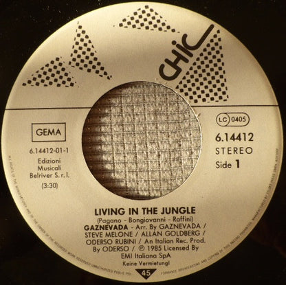 Gaznevada : Living In The Jungle (7", Single)