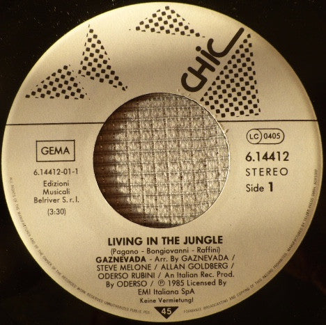 Gaznevada : Living In The Jungle (7", Single)