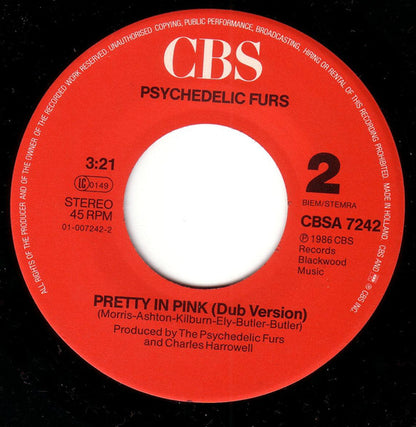 The Psychedelic Furs : Pretty In Pink (7", Single)