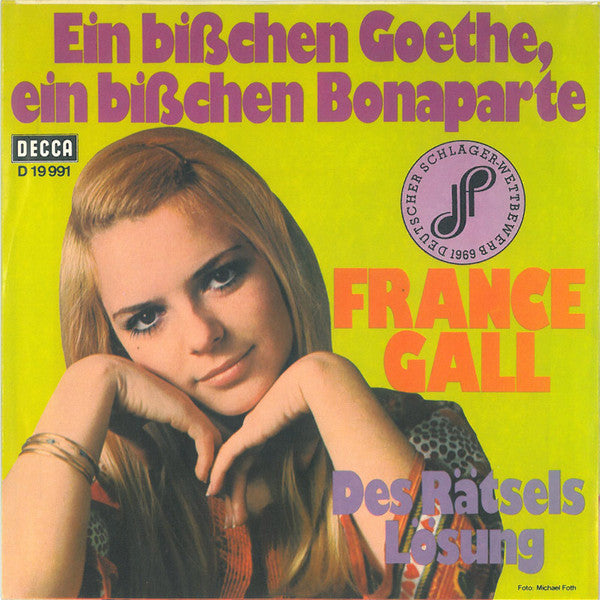 France Gall : Ein Bißchen Goethe, Ein Bißchen Bonaparte (7", Single, Mono, No )
