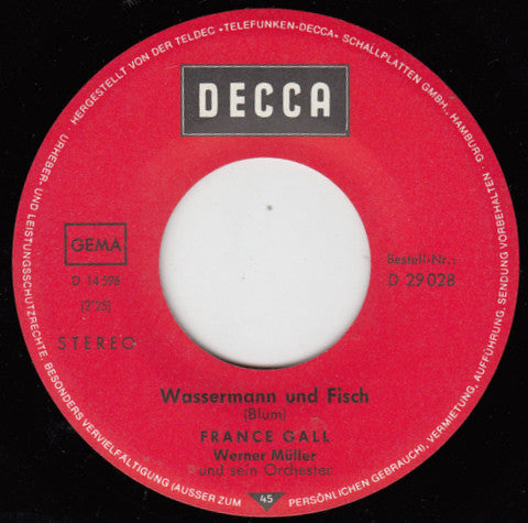 France Gall : Wassermann Und Fisch / Kilimandscharo (7", Single)