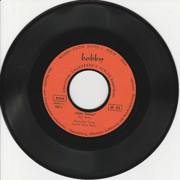 Geschwister Huber : Hohe Tannen (Flexi, 7", Mono)