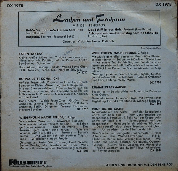 Peheiros* : Lachen Und Frohsinn (7")