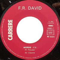 F-R David* : Words (7", Single, Pap)