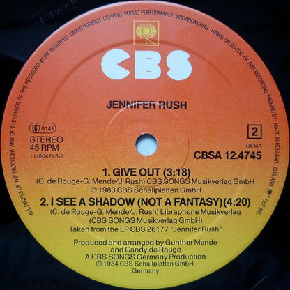 Jennifer Rush : Ring Of Ice (Extended Mix) (12", Maxi)