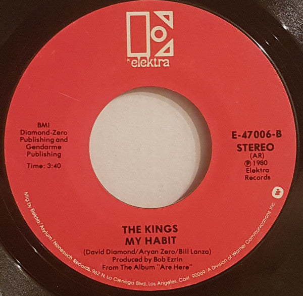 The Kings : Switchin' To Glide / My Habit (7", Single, All)