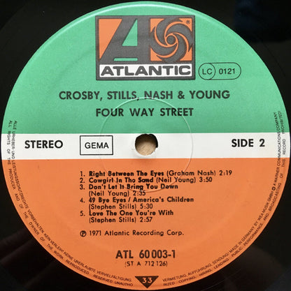Crosby, Stills, Nash & Young : 4 Way Street (2xLP, Album, Gat)