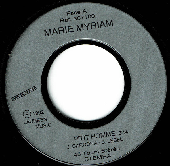Marie Myriam : P'tit Homme (7", Single)
