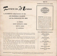 Los Marimbas Caliente . Mariachis Del Oro . Orquestra Symphonetta Del Mexico : The Musical Romance Of A Holiday In Mexico (7", EP)