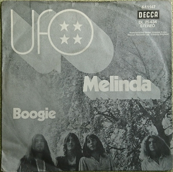 UFO (5) : Melinda / Boogie (7", Single, RE)