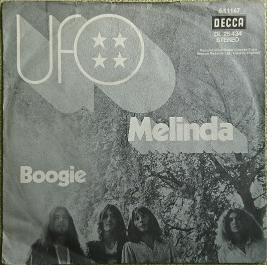 UFO (5) : Melinda / Boogie (7", Single, RE)