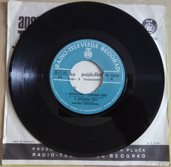 Ansambl Teodosievski : Meraklijsko Pajduška Oro (7", EP)
