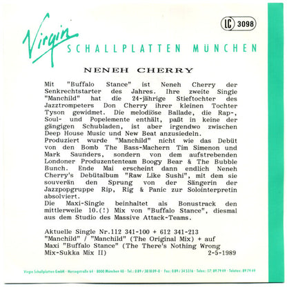 Neneh Cherry : Manchild (7", Single)