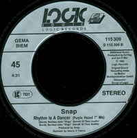 Snap! : Rhythm Is A Dancer (7", Single)