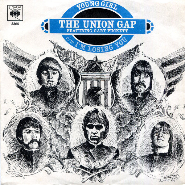 The Union Gap Featuring Gary Puckett* : Young Girl (7", Single)