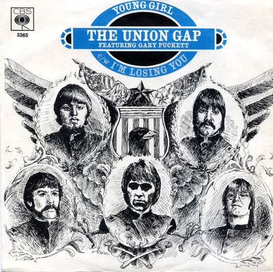 The Union Gap Featuring Gary Puckett* : Young Girl (7", Single)