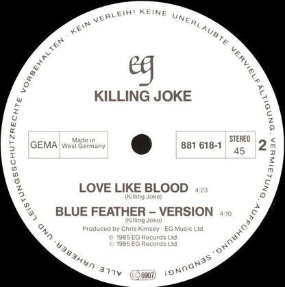 Killing Joke : Love Like Blood (12", Maxi)
