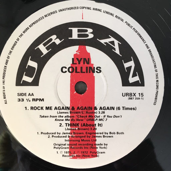 Sweet Charles* / Lyn Collins : Yes It's You / Rock Me Again & Again & Again & Again & Again & Again / Think About It (12", RP)