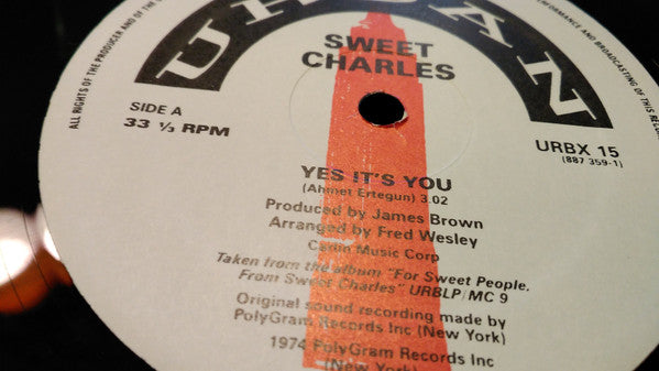 Sweet Charles* / Lyn Collins : Yes It's You / Rock Me Again & Again & Again & Again & Again & Again / Think About It (12", RP)